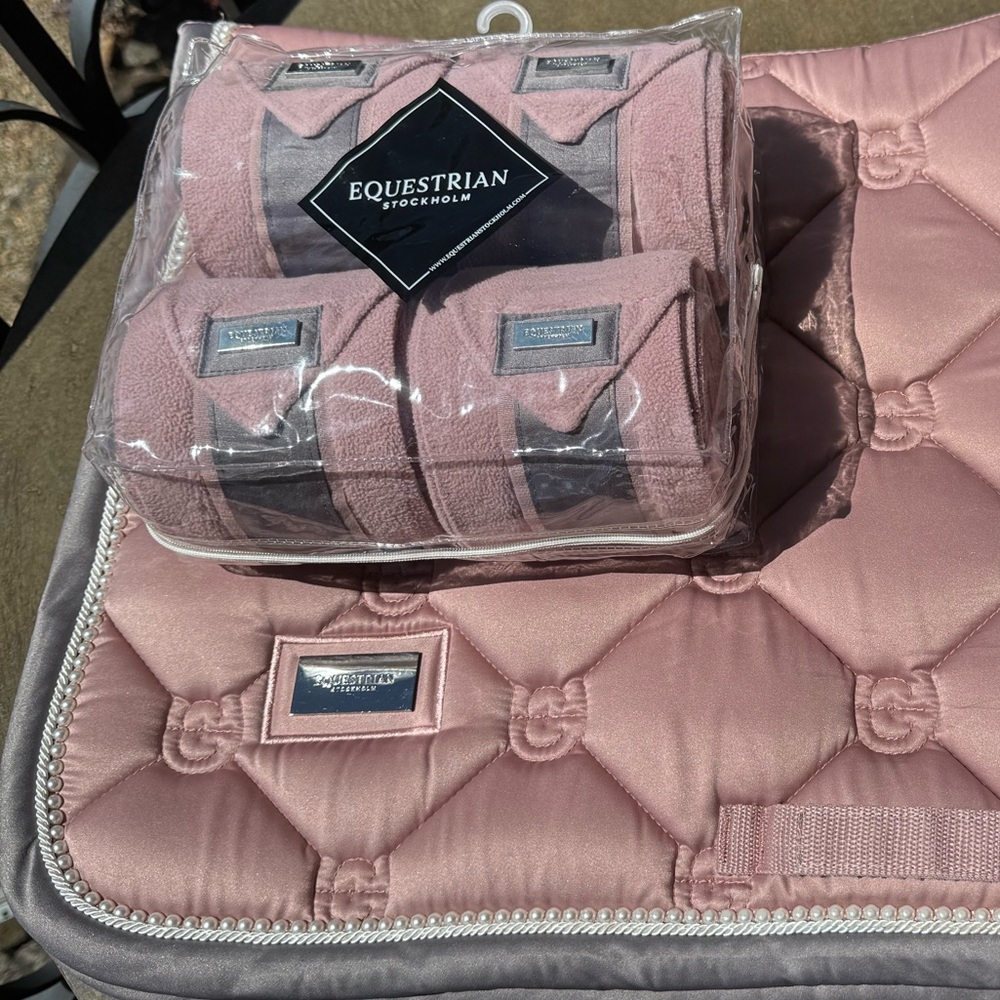 Equestrian Stockholm Pink Polo Wrap Bandages